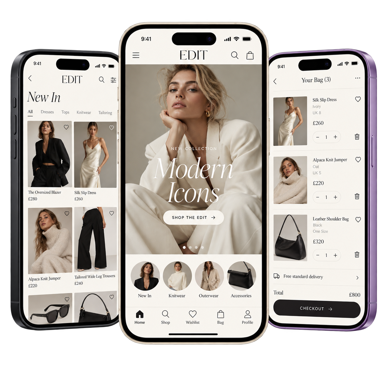 Ecommerce app concept